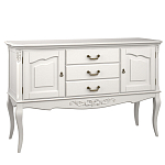 Консоль белая из массива бука с ящиками в стиле прованс White Provence варинант исполнения - 2 | Loft Concept в Твери