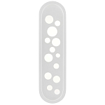 Бра белое овальной формы White Holes варинант исполнения - 2 | Loft Concept в Твери