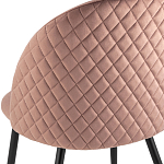 Мягкий стул в велюре пыльно-розового цвета Miruna Chair варинант исполнения - 7 | Loft Concept в Твери