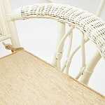 Комплект обеденный из ротанга Eloise grand white варинант исполнения - 7 | Loft Concept в Твери