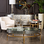 Столик журнальный серебристый с круглой столешницей Showing Refinement варинант исполнения - 3 | Loft Concept в Твери