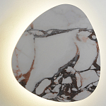 Бра треугольной формы бело-коричневый мрамор Длина 47 см Ginger & Jagger варинант исполнения - 1 | Loft Concept в Твери