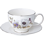 Чайный сервиз из фарфора с рисунком цветов на 6 персон 14 предметов Garden Whisper Porcelain Set  варинант исполнения - 2 | Loft Concept в Твери