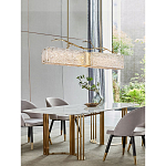 Люстра прямоугольная из фактурного стекла Chandelier Beam варинант исполнения - 4 | Loft Concept в Твери