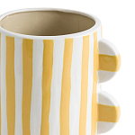 Ваза из фаянса Brighter than the Stars жёлтая полоска варинант исполнения - 2 | Loft Concept в Твери