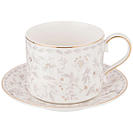 Чайный сервиз из фарфора с цветочным принтом на 6 персон 14 предметов Floral Charm варинант исполнения - 1 | Loft Concept в Твери