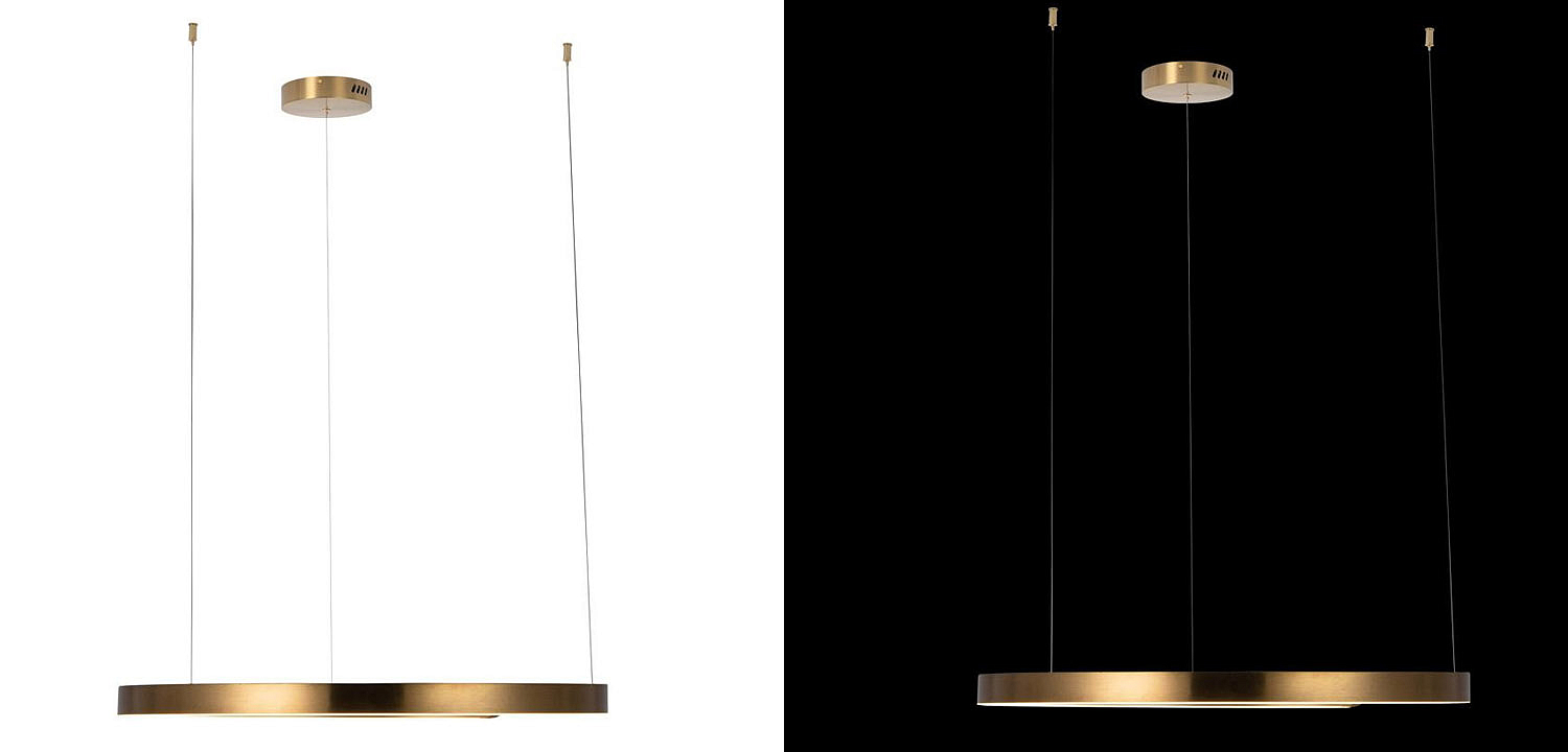 Подвесной светильник Half Ring brass 80 Подвесной светильник Half Ring brass 80 - Loft-Concept в Твери
