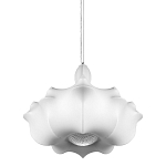 Подвесной светильник с белым фигурным абажуром и мягкими волнистыми краями Cloud Motion  варинант исполнения - 1 | Loft Concept в Твери