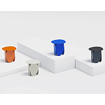 Matis журнальный столик серый из металла и кожи варинант исполнения - 2 | Loft Concept в Твери