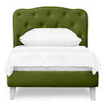 Кровать с мягким изголовьем Luna Palmer Bed варинант исполнения - 5 | Loft Concept в Твери