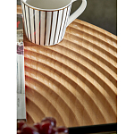 Журнальный столик с круглой фактурной столешницей из натурального дерева Vortex варинант исполнения - 5 | Loft Concept в Твери