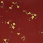 Обои ручная роспись Cherry Tree Special Colourway on Scarlet Lady dyed silk варинант исполнения - 1 | Loft Concept в Твери