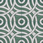 Дизайнерская плитка с узором Петли варинант исполнения - 1 | Loft Concept в Твери