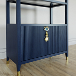 Стеллаж со стеклянными полками Elsa Dreams Blue варинант исполнения - 2 | Loft Concept в Твери