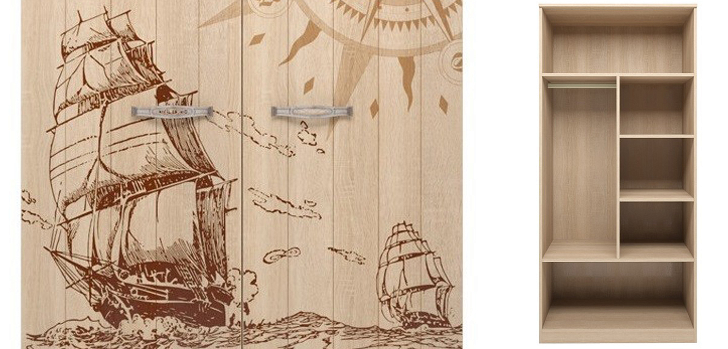 Шкаф Pirate Theme две двери Шкаф Pirate Theme две двери - Loft-Concept в Твери