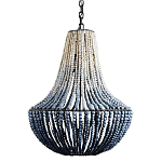 Люстра каплевидной формы украшенная круглыми бусинами Gradient Chandelier Blue White варинант исполнения - 2 | Loft Concept в Твери