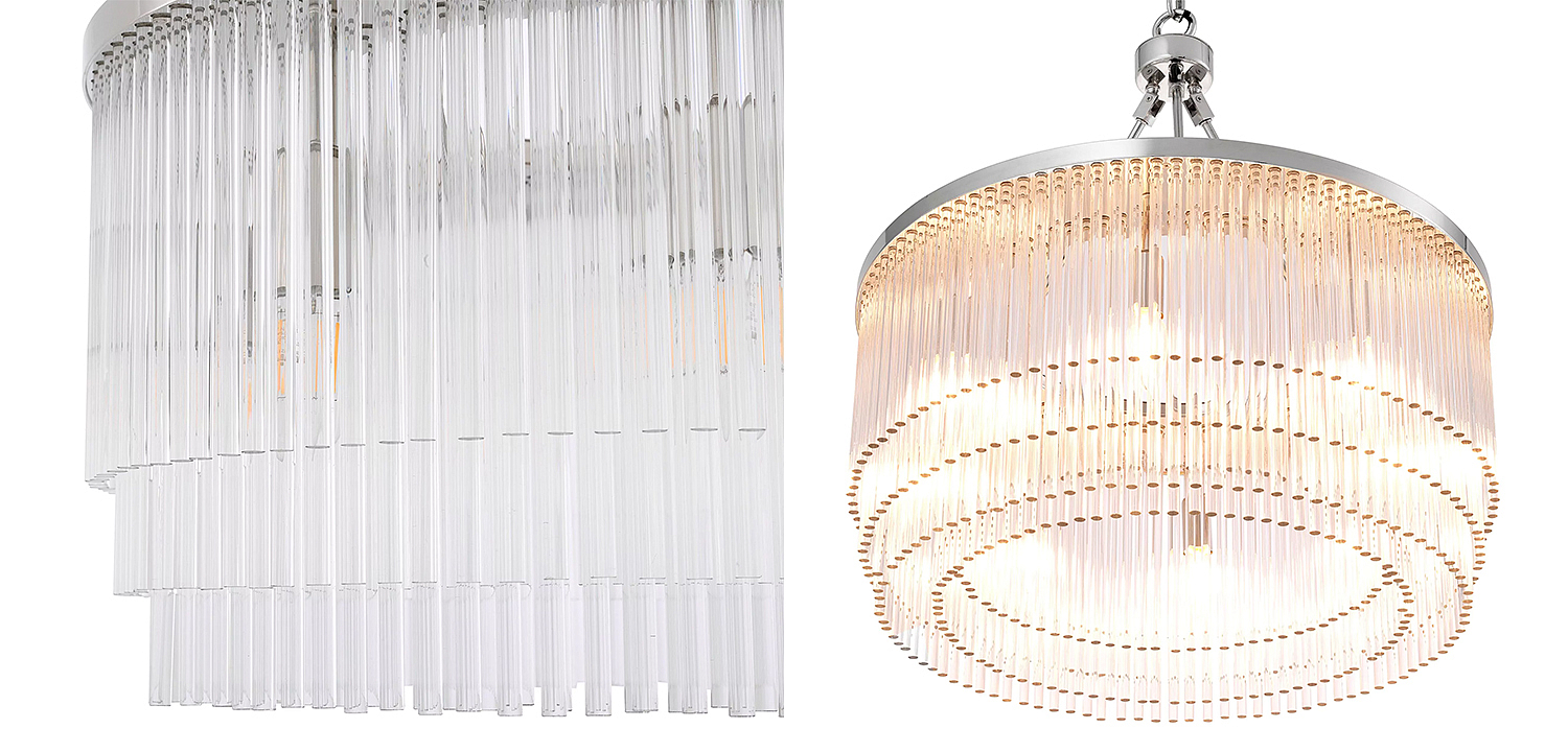 Люстра Eichholtz Chandelier Hector S Nickel Люстра Eichholtz Chandelier Hector S Nickel - Loft-Concept в Твери
