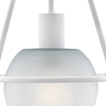 Бра белое с матовым стеклянным плафоном в форме шара White Lighthouse варинант исполнения - 1 | Loft Concept в Твери