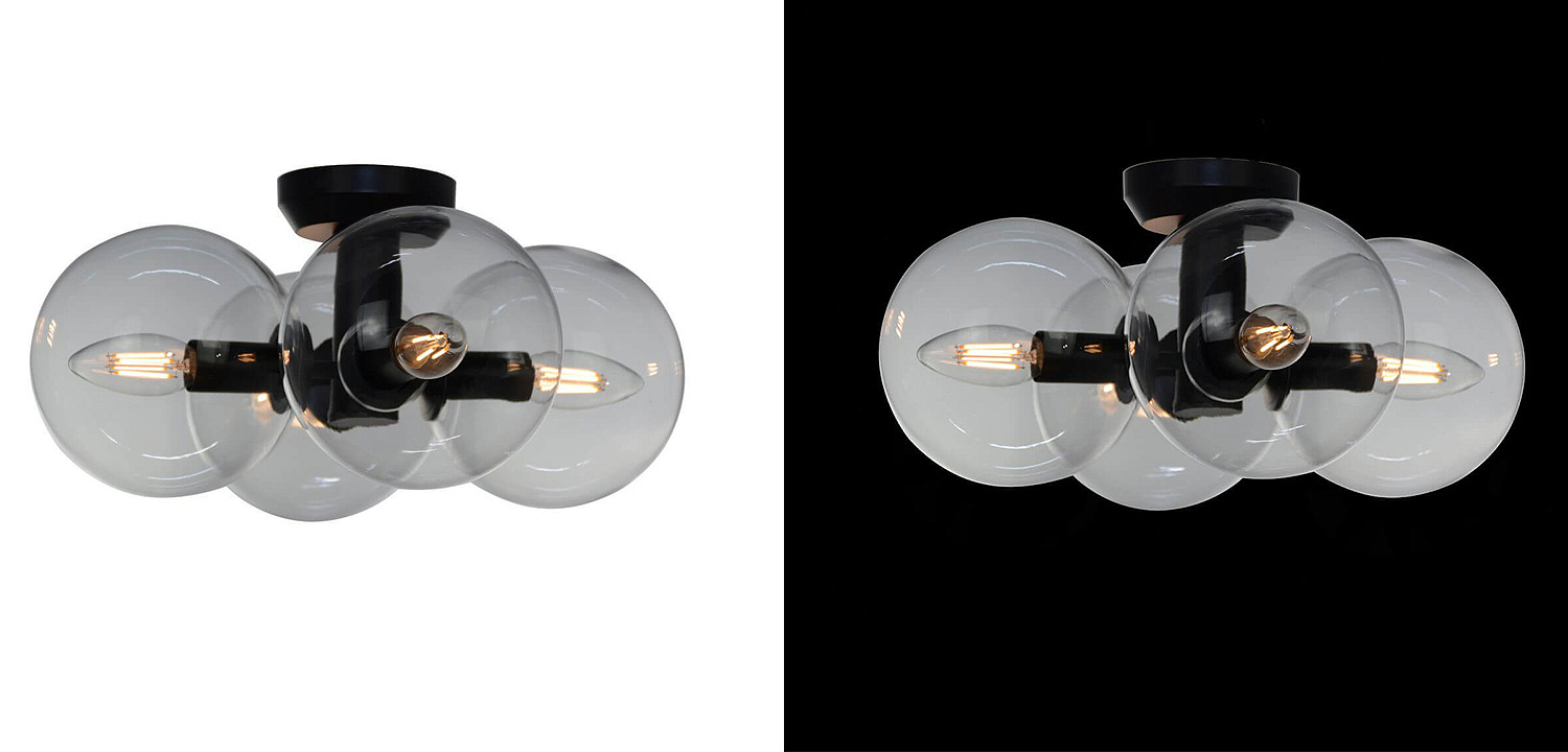 Потолочный светильник Modo 4 Globes Ceiling Lamp 30 Потолочный светильник Modo 4 Globes Ceiling Lamp 30 - Loft-Concept в Твери