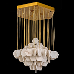 Люстра с фигурными подвесками из натурального камня Glowing Spheres варинант исполнения - 3 | Loft Concept в Твери