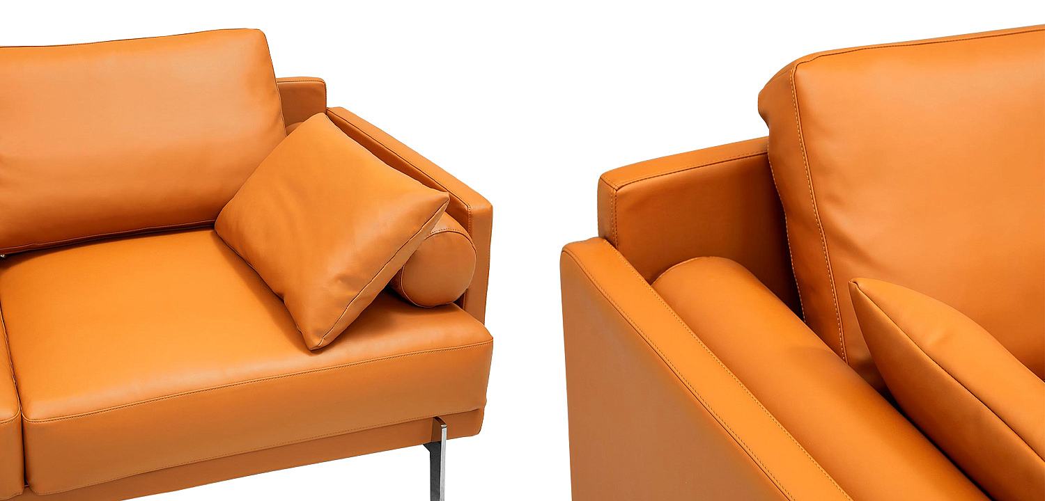 Диван Mosley Orange Sofa Оранжевый Диван Mosley Orange Sofa Оранжевый - Loft-Concept в Твери
