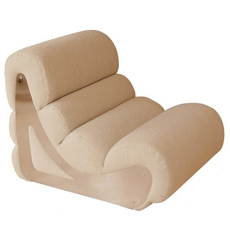 Кресло мягкое без подлкотников White Sheepskin Armchair Белый Кресло мягкое без подлкотников White Sheepskin Armchair Белый в Твери | Loft Concept