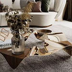 Дизайнерский журнальный стол волнистой формы Nyxacad варинант исполнения - 3 | Loft Concept в Твери