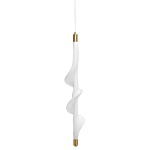 Люстра с белым скрученным плафоном Golden Swirl варинант исполнения - 1 | Loft Concept в Твери