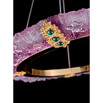 Люстра в форме кольца розовая Warm Pink Light варинант исполнения - 4 | Loft Concept в Твери