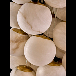 Люстра подвесная с сферическими плафонами из натурального камня Glowing Spheres варинант исполнения - 4 | Loft Concept в Твери