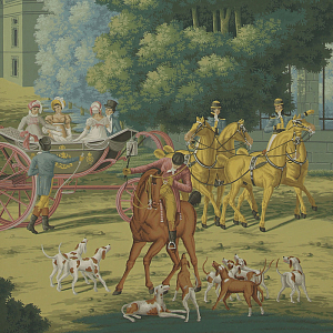 Обои ручная роспись La Chasse de Compiegne Brume