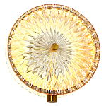 Бра с плафоном из рельефного стекла Peony Glass Bronze  варинант исполнения - 2 | Loft Concept в Твери