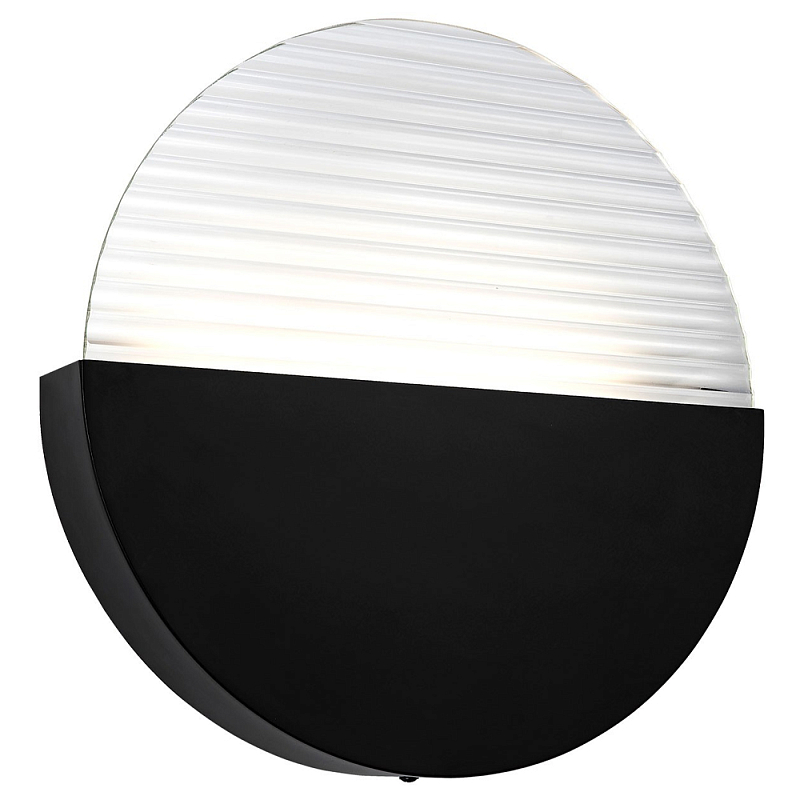 Бра в форме диска Leone Round Wall Lamp Black Черный Прозрачный Бра в форме диска Leone Round Wall Lamp Black Черный Прозрачный в Твери | Loft Concept