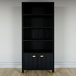 Книжный Стеллаж Elsa Dreams Black с задней стенкой варинант исполнения - 5 | Loft Concept в Твери