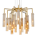 Люстра со стеклянными цилиндрическими плафонами Luminous Cylinders Amber варинант исполнения - 1 | Loft Concept в Твери