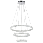 Многоярусная кольцевая люстра с хрустальным декором Gilbertine Crystal Ring Chandelier варинант исполнения - 2 | Loft Concept в Твери