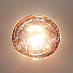 Бра с круглым плафоном из прозрачного стекла с пузырьками воздуха Effervia  варинант исполнения - 6 | Loft Concept в Твери