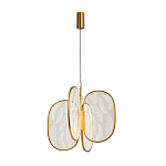 Люстра с гравировкой на акриловых плафонах Gravyura Bronze D 50 см варинант исполнения - 2 | Loft Concept в Твери