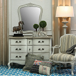 Комод бежевый в стиле Прованс Montmartre Provence Beige Wide варинант исполнения - 3 | Loft Concept в Твери