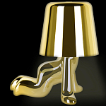Настольная лампа фигурная цвета золото с гладким абажуром Высота 17 см Sophia варинант исполнения - 5 | Loft Concept в Твери