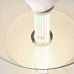 Подвесной светильник светодиодный в виде ряда белых металлических конусов  Herringbone варинант исполнения - 8 | Loft Concept в Твери