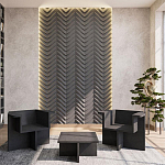 Гипсовая 3D Панель LOVE SPRUCE варинант исполнения - 1 | Loft Concept в Твери