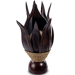 Настольная лампа черная INDONESIAN LAMPS 1 варинант исполнения - 1 | Loft Concept в Твери