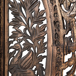 Ширма с  орнаментом ручная резьба Indian Antique Furniture варинант исполнения - 4 | Loft Concept в Твери