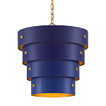 Подвесной светильник фигурный синий из 4-х широких колец Alternating Rings варинант исполнения - 1 | Loft Concept в Твери