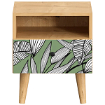 Прикроватная тумба с изображением на ящике Elise Nightstand варинант исполнения - 18 | Loft Concept в Твери