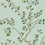 Обои ручная роспись Gustavian Garden Spring on white dyed paper варинант исполнения - 2 | Loft Concept в Твери