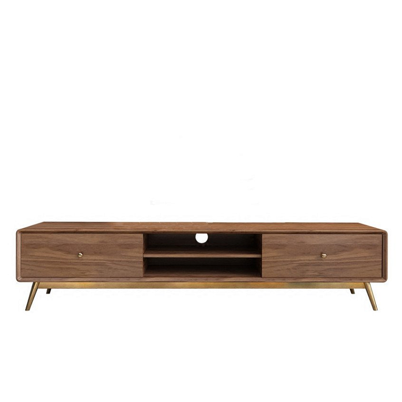 Тв-тумба Walnut tv Орех Глянцевое золото Тв-тумба Walnut tv Орех Глянцевое золото в Твери | Loft Concept