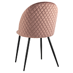 Мягкий стул в велюре пыльно-розового цвета Miruna Chair варинант исполнения - 4 | Loft Concept в Твери