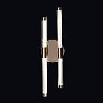 Бра с круглым основанием золотого цвета и двумя вертикальными плафонами Hex Scaffold варинант исполнения - 2 | Loft Concept в Твери